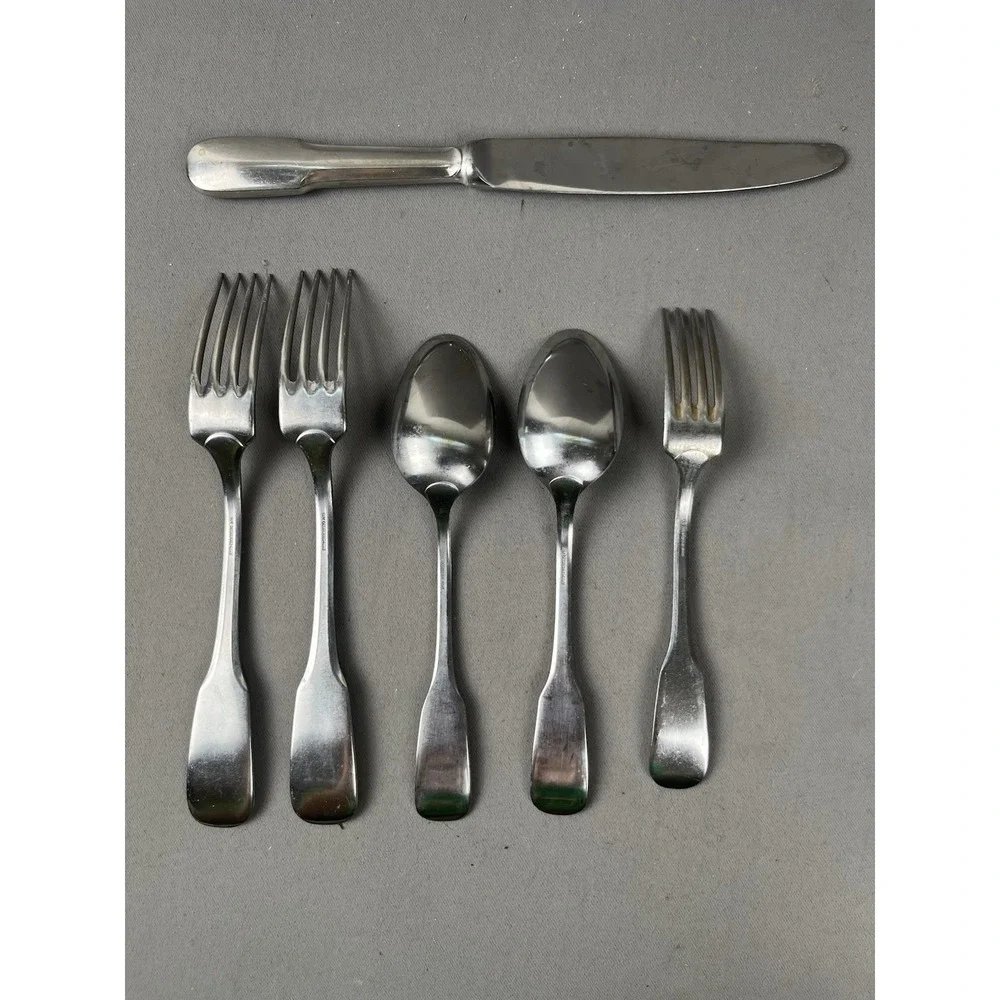 Guy Degrenne Vieux Paris Stainless Lot Knife, Fork, Spoon lot of 6